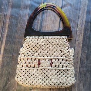 Vintage Bag Woven Boho Handbag